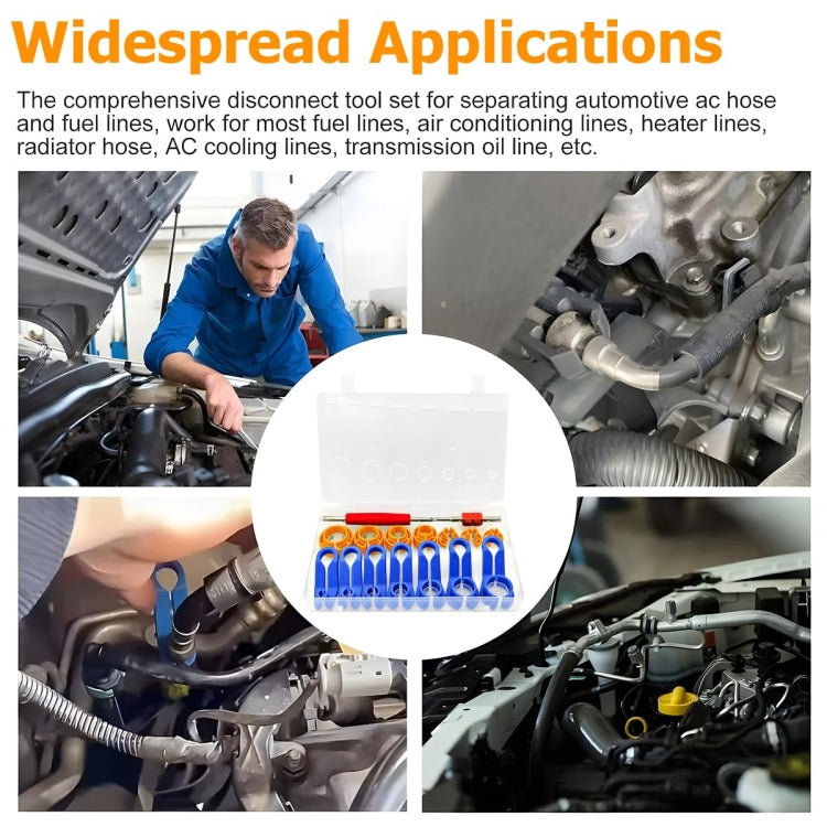 16pcs /Box Car Air Conditioning Pipe Removal Tools Set Fuel Pipe Quick Removal Tool by buy2fix