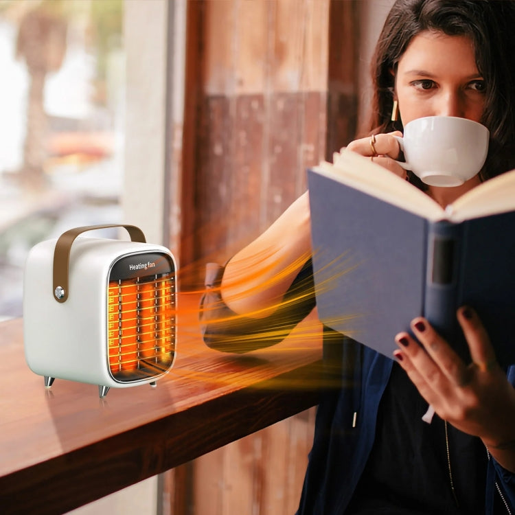 Y36 Mini Portable Desktop Heater Home Office Electric Heater, Color: US Plug Green by buy2fix