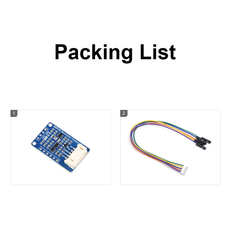 Waveshare 24658 BMP390 High Precision Barometric Pressure / Altitude / Temperature Measuring Sensor by Waveshare