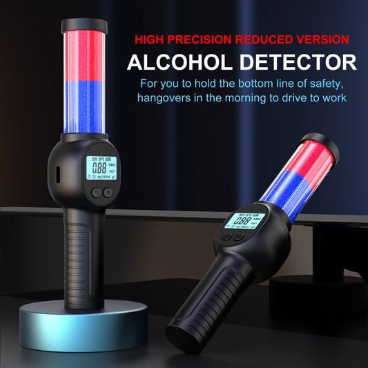 Portable Personal Alcohol Tester High-precision Breathalyzer with Alarm Light English Version by buy2fix