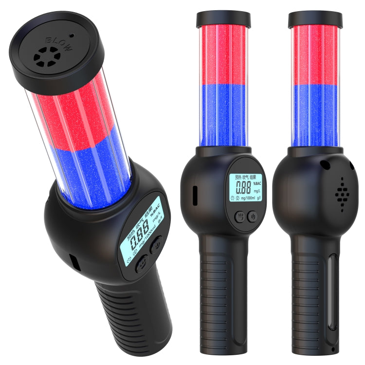 Portable Personal Alcohol Tester High-precision Breathalyzer with Alarm Light English Version by buy2fix