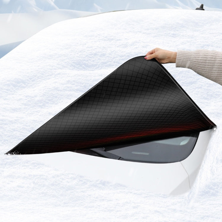 Car Magnetic Front Sunscreen Waterproof Thick Snow Shield(Orange) by buy2fix