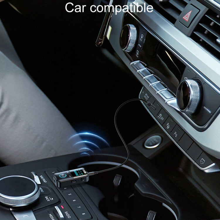 GT69 Digital Display Bluetooth Receiver Transmitter Amplifier Audio Adapter - Audio Receiver Transmitter by buy2fix | Online Shopping UK | buy2fix