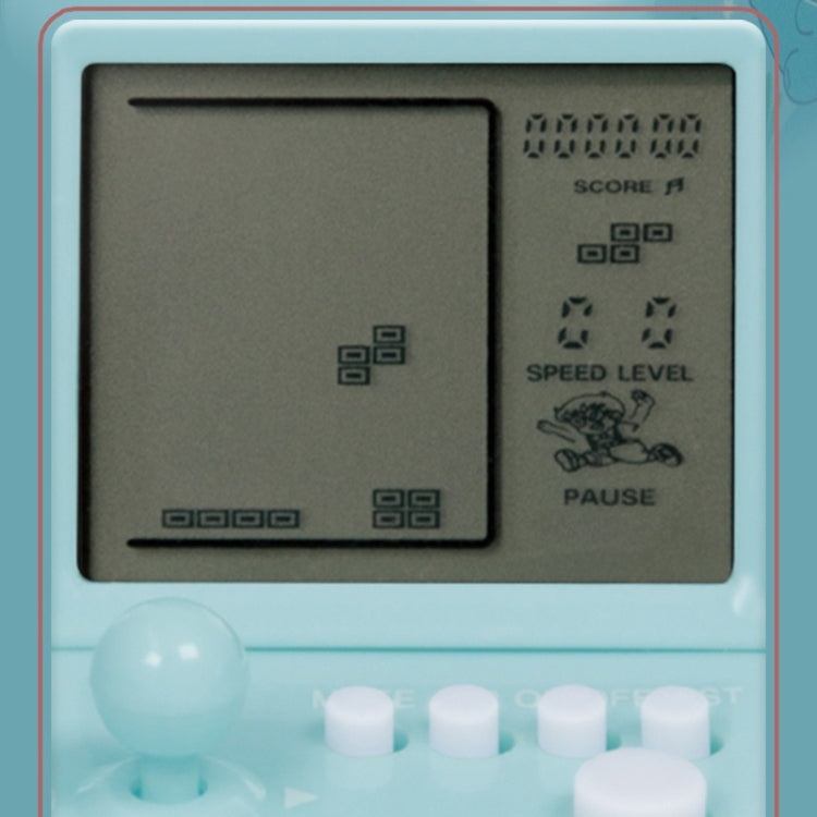 Child Portable Arcade Game Machine Keychain Pendant Mini Building Block Game Toy Gift(Pink) - Pocket Console by buy2fix | Online Shopping UK | buy2fix