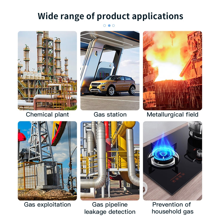 Portable Flammable Gas Methane Leak Detector Alarm(White) by buy2fix