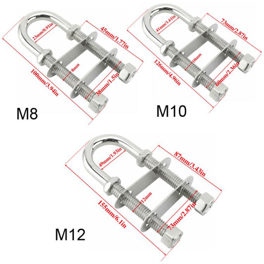 Stainless Steel U-bolts Marine Hardware Accessories, Specifications: M10 by buy2fix
