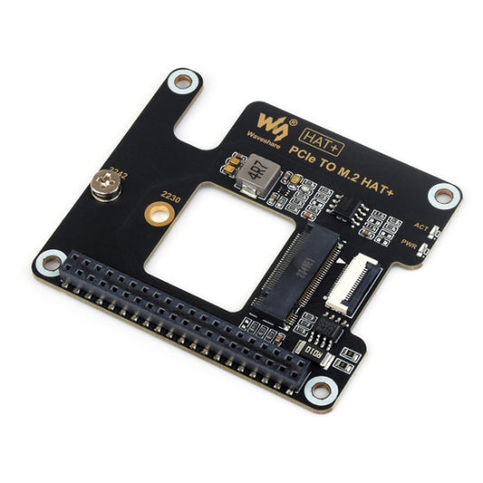 Waveshare For Raspberry Pi 5 PCIe To M.2 Adapter, NVMe Protocol M.2 SSD Basic Kit by Waveshare