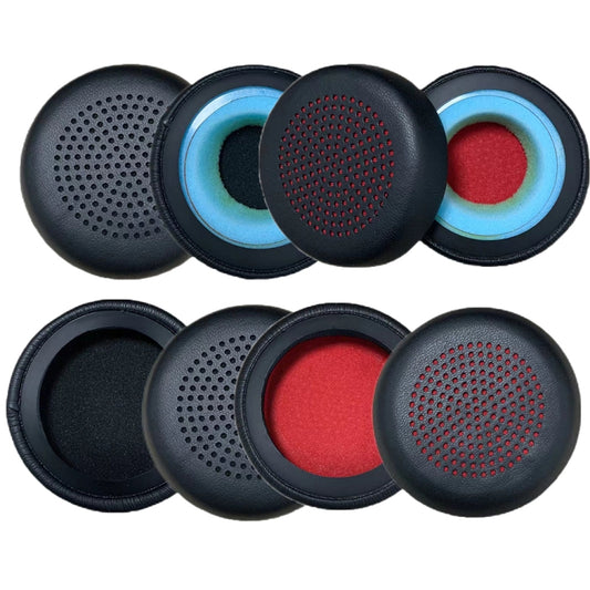 1pair For Plantronics UC B825 Headphone Leather Sponge Cover Earmuffs, Color: Red Mesh Leather by buy2fix