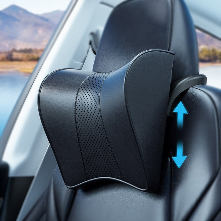 For Tesla Model 3/Y Car Memory Foam Headrest, Material: Microfiber by buy2fix