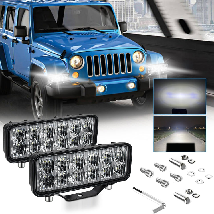 14W 9-30V 6 Inch Long Waterproof Car Work Headlight With Wire Set(X1) by buy2fix