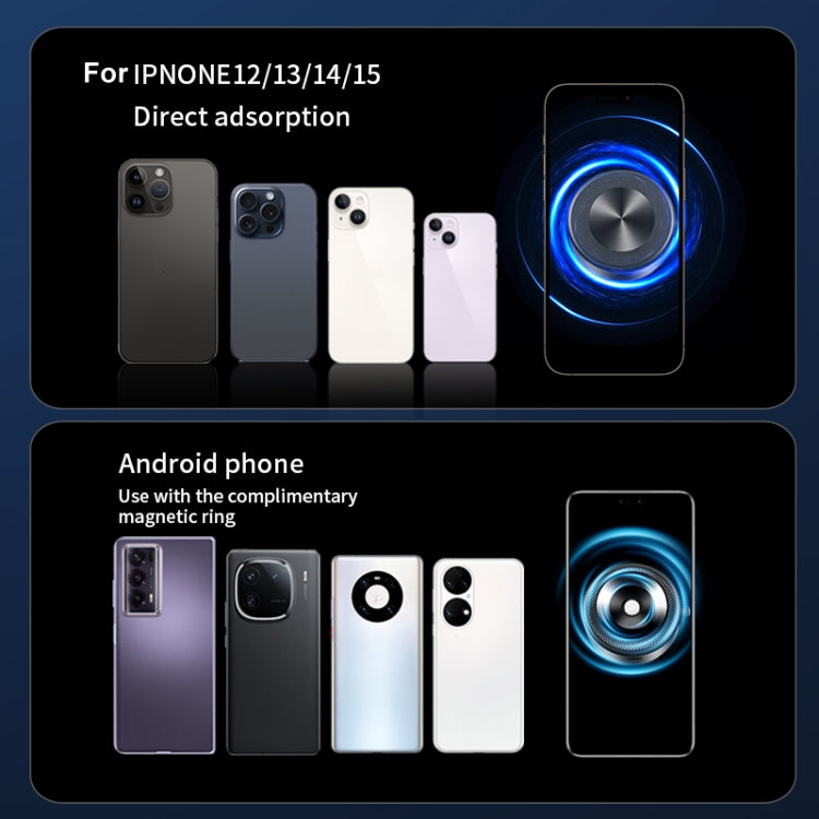 AIMITE M8 Car Phone Holder Vacuum Suction Cup Strong Magnetic Support Bracket(Black) by AIMITE