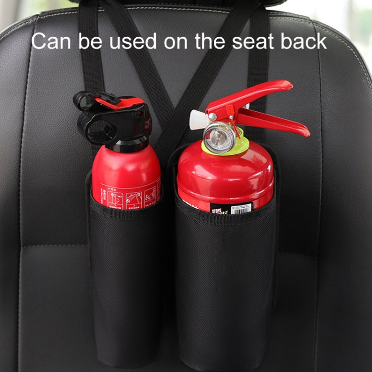 Large Car Fire Extinguisher Storage Bag Auto Seatback Bag Cup Holder by buy2fix