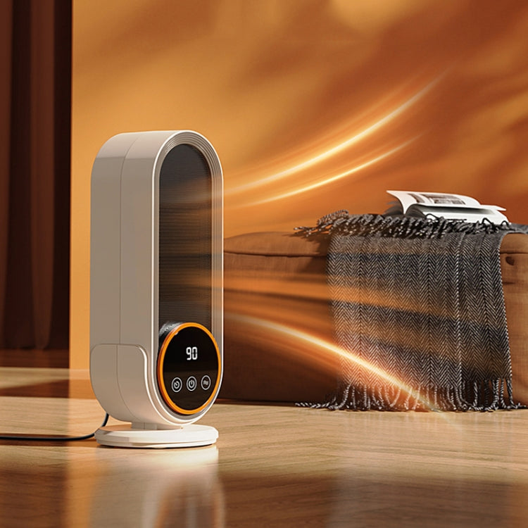 E68S 1200W PTC Ceramic Heating Desktop Smart Electric Heater, Plug: EU Plug(Remote Control Model) by buy2fix