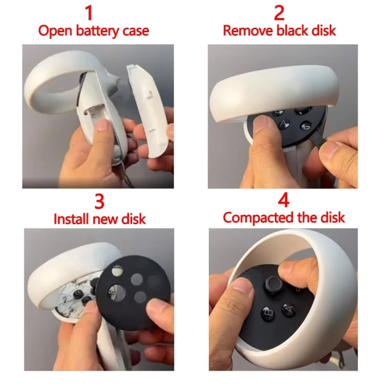 For Meta Quest 2 Repair Parts Left Handle Grip Shell by buy2fix