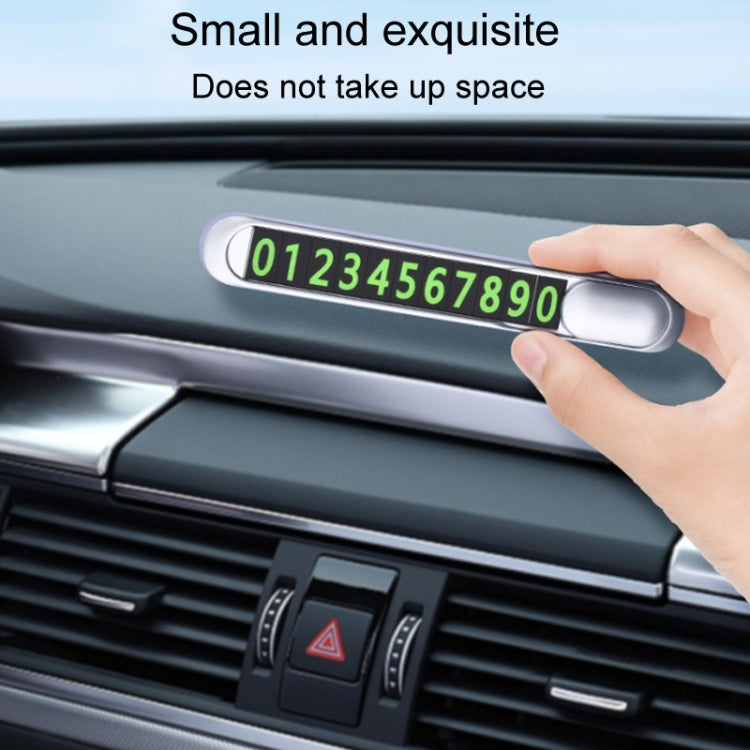 T1 Car Hidden Moving Phone Plate Vehicle Temporary Parking Number Board(Black) by buy2fix