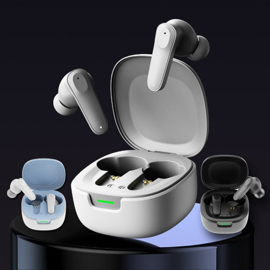 A98 AI Intelligent Translation Wireless Physical Noise Cancellation Bluetooth Earphones(White Blue) by buy2fix