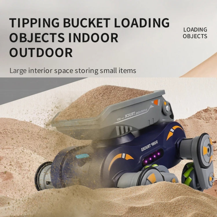 Eight Wheel Stunt Robot Dog Smart Gesture Sensor RC Kids Toy Car With Lights Music Spray Car, Style: Tank Orange Dual RC - RC Cars by buy2fix | Online Shopping UK | buy2fix