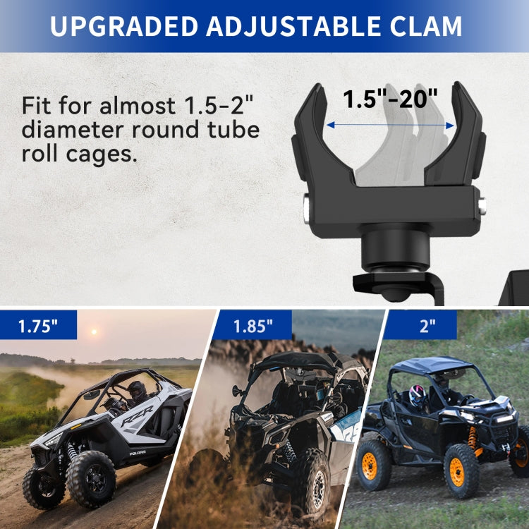 FLYQUICK UTV/ATV Universal 1.75-2 inch Rearview Mirror by FLYQUICK