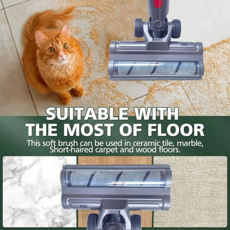 For Dyson V10 Slim V12 Slim Vacuum Cleaner Lightweight Version Soft Velvet Floor Brush Head by buy2fix