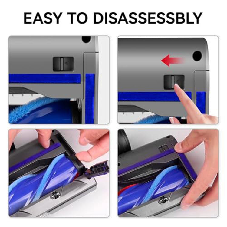 For Dyson V7 V8 V10 V11 V12 V15 Full Range Dust Display Direct Drive Brush Head Vacuum Cleaner Accessories by buy2fix