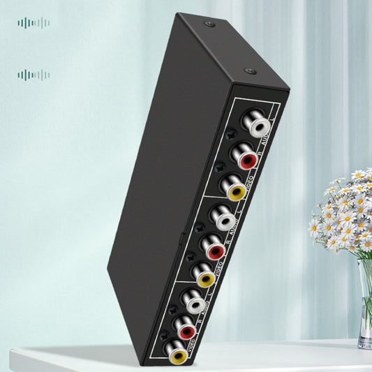 VSW21 AV 2 In 1 Out Audio Switcher RCA Audio Selector Box - Splitter Adapter by buy2fix | Online Shopping UK | buy2fix