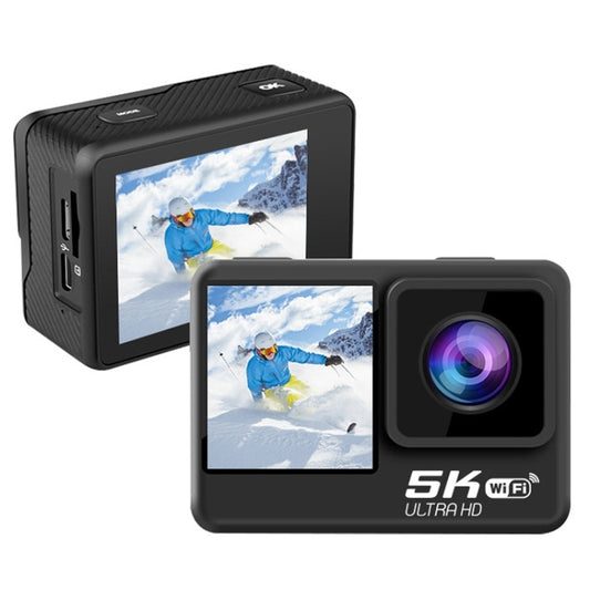 5K/30FPS WIFI HD Anti-Shake Remote Touch Dual-Screen IP68 Waterproof Sports Camera(Microphone Version) - Sports Camera by buy2fix | Online Shopping UK | buy2fix