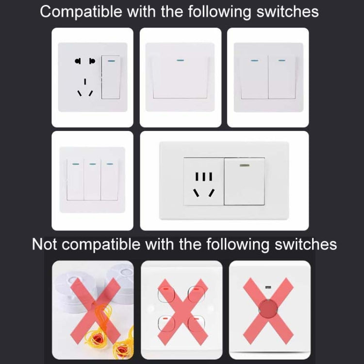 HanPai Intelligent Remote Control Home Use No Wiring Lazy Lights Off Tool(RF Model White) by buy2fix