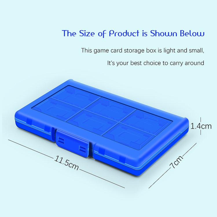 For Nintendo Switch / Switch Oled 12-in-1 Game Card Box Protective Case(Black) - Holder by buy2fix | Online Shopping UK | buy2fix