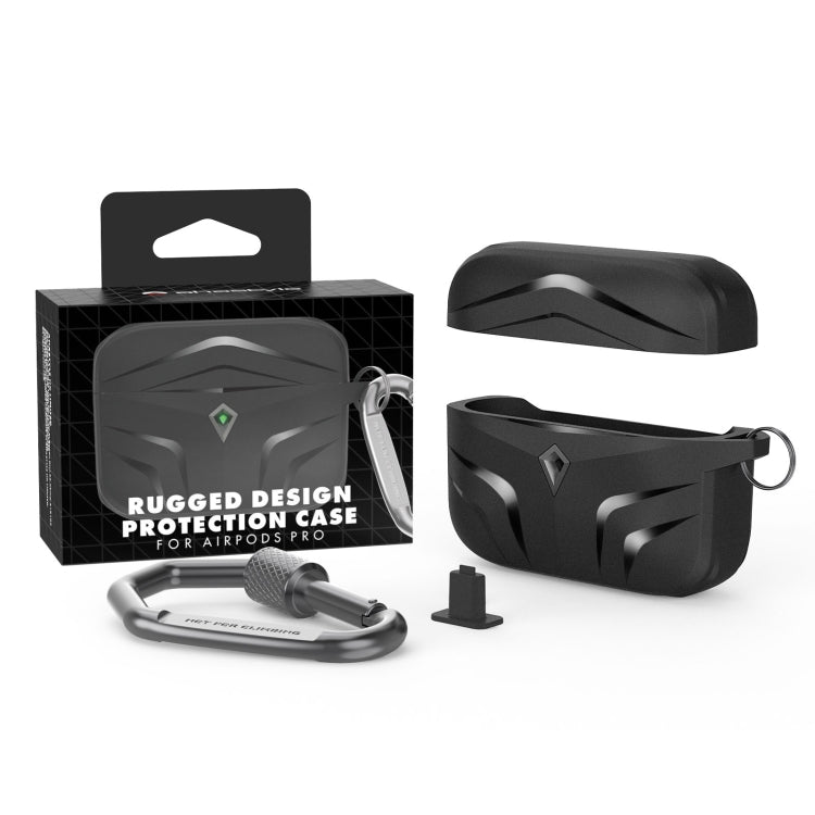 For Airpods Pro 2 AhaStyle PT140 Diamond Edge TPU Split Drop Protection Case, Color: Green by AhaStyle