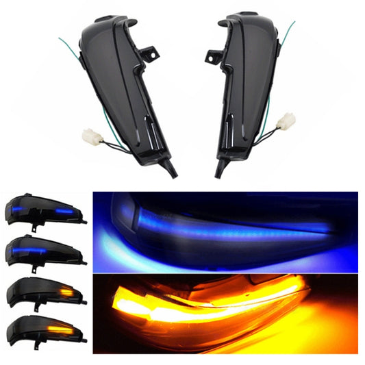 For Honda Civic MK8 Car Dynamic LED Water Flow Turn Signal Rearview Mirror Lights, Color: Blue Yellow Light by buy2fix