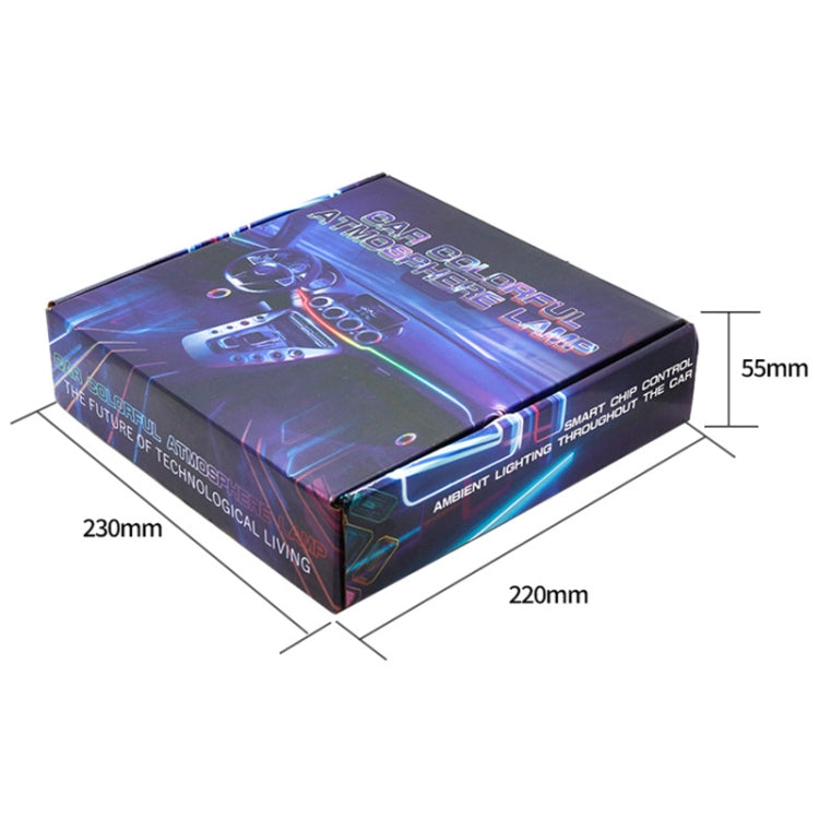 14 in 1 Car Hidden Acrylic LED Colorful Decorative Atmosphere Light Strip by buy2fix