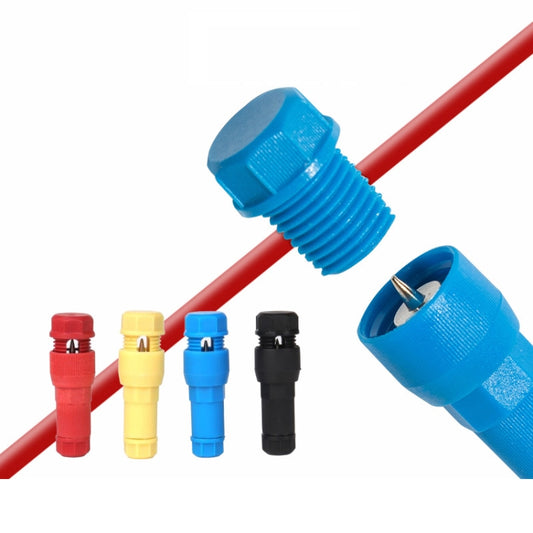 2pcs /Pack Stripping-free Thimble T-shaped Connector Downlight Wiring-free Connector(Blue) by buy2fix