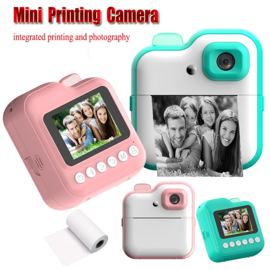 Mini Children High-Definition Printing Digital Camera, Color: Pink+32G TF Card by buy2fix