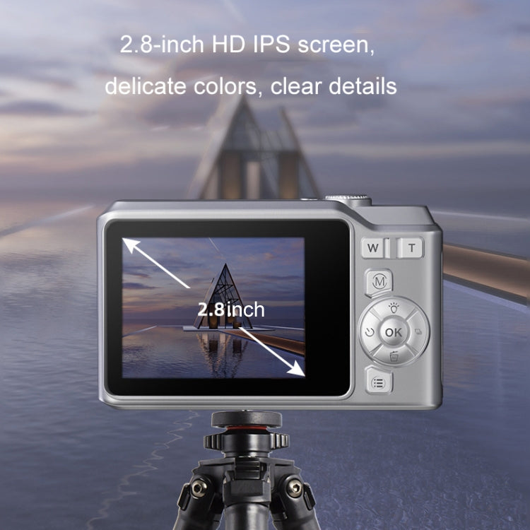 1080P HD Student Retro Digital Card Camera, Color: White+32G by buy2fix