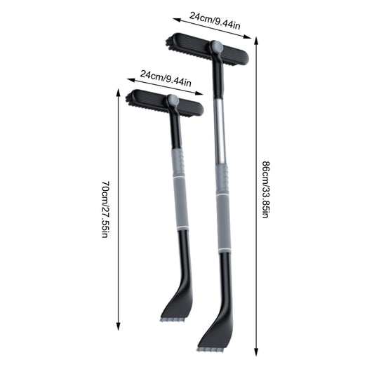 Multifunctional Car Defrosting Snow Shovel, Color: Black Boxed by buy2fix
