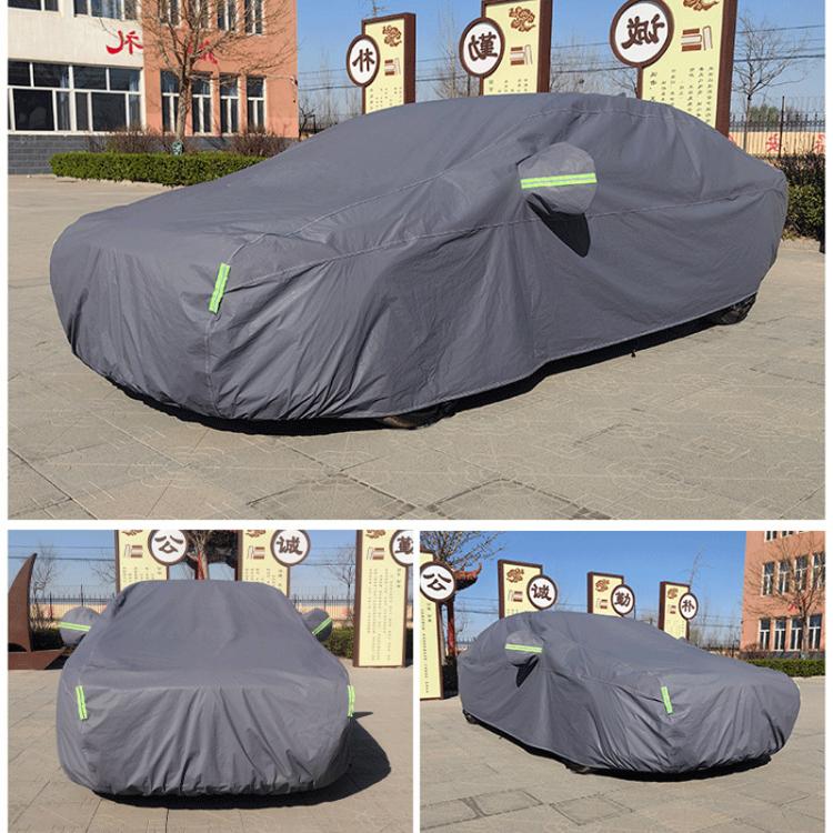 Sedan Car EVA Plus Velvet Thickened Heat Insulation Sunshade With Shark Fin, Size: L 4.6x1.70x1.45m - PE Material by buy2fix | Online Shopping UK | buy2fix