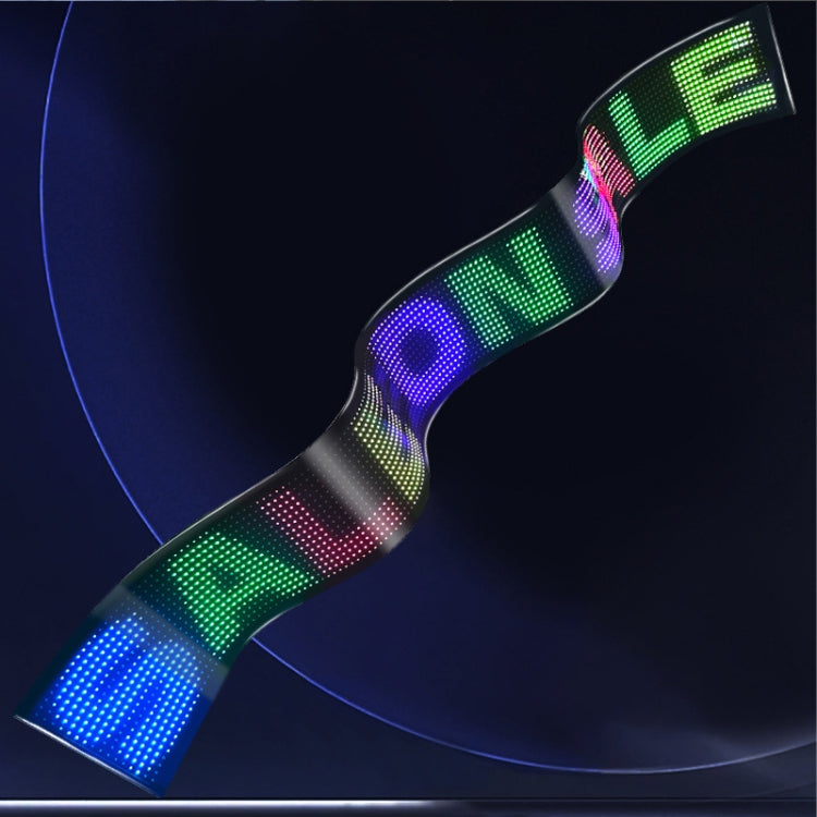 LED Flexible Screen Advertising Large Screen Supports APP Bluetooth Control 35.4 x 7.6 Inch USB by buy2fix