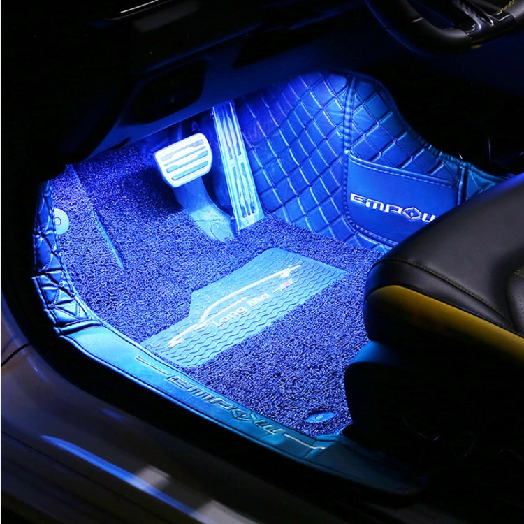 Eight-Color LED Voice Control Car Music Rhythm Atmosphere Light, Specification: 5V USB With Switch APP + Remote Control by buy2fix