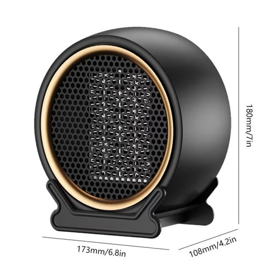 1800W Desktop High-power Two-speed Heater Household Fast Heating Heater, Spec: UK Plug(Gray) by buy2fix