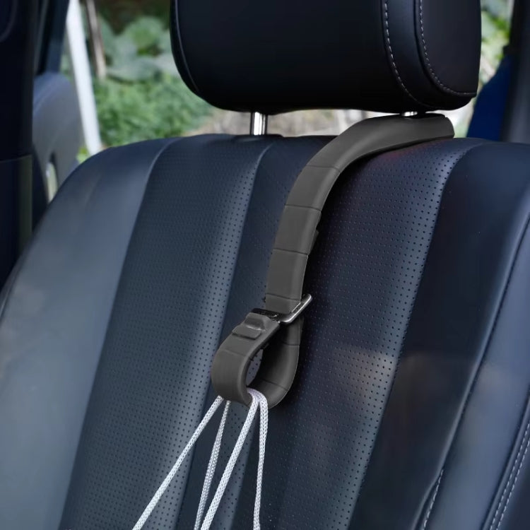 Adjustable Silicone Car Seat Back Storage Hook(Black) by buy2fix