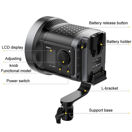 120W Photography Complementary Light Indoor Shooting Video Light, Style: VL-120Bi COB - by buy2fix | Online Shopping UK | buy2fix