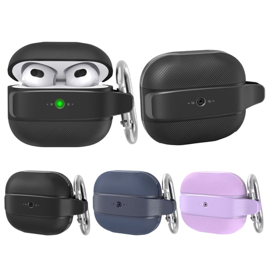 For AirPods 3 AhaStyle PT179 TPU+Silicone Split Protective Case(Purple) by AhaStyle