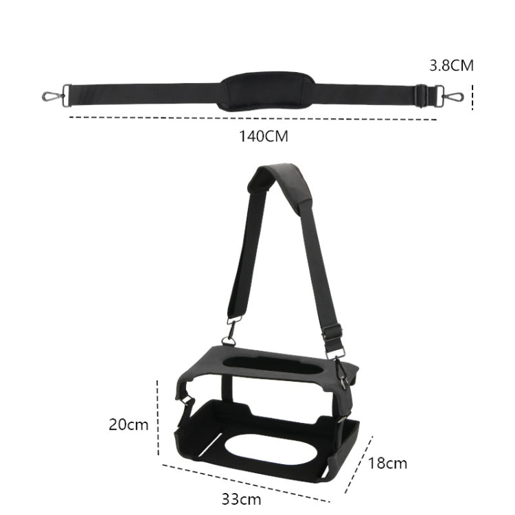 For JBL Authentics 300 Speaker EVA Protective Cover Portable Case With Shoulder Strap(Black) - Protective Case by buy2fix | Online Shopping UK | buy2fix