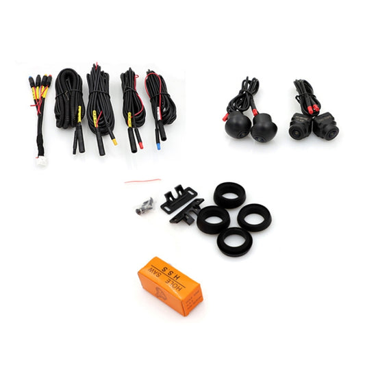 3D AHD1080P Switch 720P 360 Degree Panoramic Camera Imaging System Vehicle Camera(Cross-border Version) by buy2fix