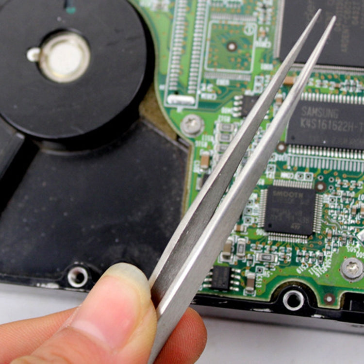 ProsKit 1PK-105T Stainless Steel Anti-magnetic Tweezer Precision Straight Pointed Pincette 140mm by ProsKit