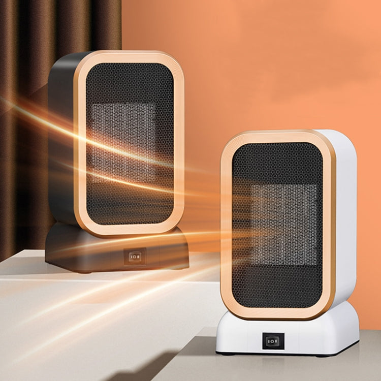 1000W High-power Household Heater Small Desktop Ceramic PTC Heating Heater, Spec: UK Plug(White) by buy2fix