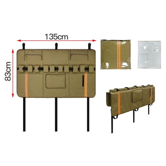 Pickup Truck Tailgate Bicycle Protection Cushion, Color: 02 Mud Yellow by buy2fix