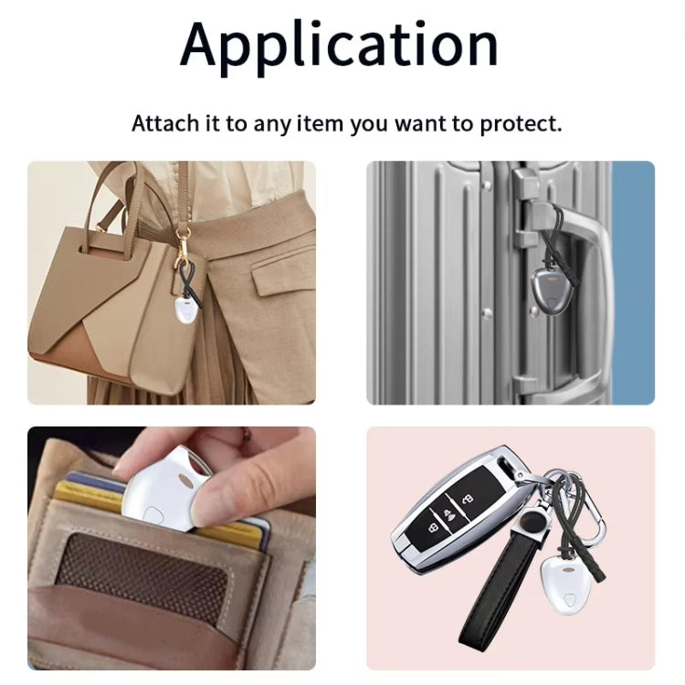 Smart Tracker Tag Anti-Lost Key Finder Works With Find My App(Silver) by buy2fix