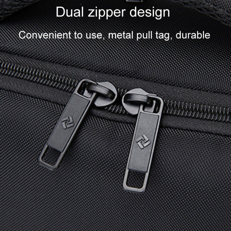 SKV BLB2006 Men Business Travel Double Shoulder Bag Large Capacity Casual Laptop Backpack(Black) - Backpack by SKV | Online Shopping UK | buy2fix