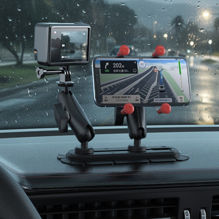 SUV Car Modified Central Control Bracket Base Slider, Specifications: Paste Elliptical Base by buy2fix